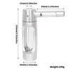 最新のカラフルなアルミニウム合金水ギセルシーシャ喫煙水バブラーパイプポータブル取り外し可能なドライハーブタバコガラスフィルターハンドルボウルボ​​ンタバコホルダー