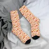 Chaussettes pour hommes drôle Compression champignon fleur rétro Harajuku légumes fête Hip Hop nouveauté décontracté équipage fou chaussette cadeau imprimé