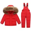 Piumino 2024 Ragazzo Tute per bambini Giacca invernale per ragazze Tuta per bambini Parka Bambino Tuta da neve Set per bambini Abbigliamento per bambini 2-6