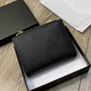 Kort plånbokskorthållare handväska kvinna herr plånböcker handväska designer mynt pursar blixtlåsspåse äkta kohud läder fyrkantiga kopplingspåsar topp