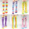 Barn Socks Girl Socks S Knee Socks Kids Dance Socks New Summer Korean version 3-12 år gammal bomull Long Tube Princess Barn YQ240314