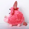 25 см премиум-издание розовый щенок плюшевые длинные волосы чучело собака кукла с большим ртом прекрасный розовый бант собачка плюшевая кукла