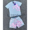Green Syna Shirt Syna Central Cee Summer Men T-shirt Set Print Trendy Synaworld Short Sleeve Tracksuit Clothes Synas Shirts WR