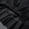 Skirts 2024 Women Clothes Black Miniskirt Spring And Summer High Waist Skirt White Pretty Pleated Female