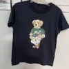 Crianças camisetas Shorts Manga Camisetas Little Bear Letter Impresso Designer Camisetas Polos Meninos Meninas Bebê Casual RL Luxurys Roupas Laurens Kid Roupas Tops Tees 90-150