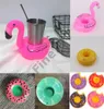 Vattenspelutrustning Uppblåsbar Flamingo Drinks Cup Holder Pool Floats Bar Coasters Floatation Devices Childr Toy Small Siz1630831