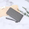 4 Stiches en cuir véritable longue coque de téléphone mode classique à la mode de luxe concepteur portefeuille carte sac à main pour hommes et femmes