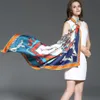 100% Twill Silk Women Scarf Europe Design Foulard 130 130 cm French Horse Print Square Scalves Fashion Shawls Wraps1269s