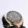 AP Watch Top Machinery Часы 26062 Кованый карбон, корпус из розового золота 18 карат, диаметр 44 мм, автоматические механические мужские часы