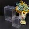 General Square Clear PVC Boxes Wedding Favor Presentförpackning Box Transparent Party Candy Bags Chocolate Toys/Jewelry/Candy Bag 240304