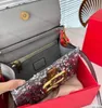 Luxo Lantejoulas Baguette Bolsas Bolsa Mulheres Flap Bolsa em Destaque Bolsa de Ombro Fecho Magnético Hardware Dourado Couro Genuíno Mulheres Mão Jantar Carteiras de Embreagem