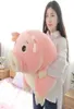 Kawaii rose cochon en peluche jouet géant fille tenant dormir oreiller poupée longue bande cochon oreiller pour fille doux cadeau 43 pouces 110 cm DY506062879933