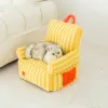 Mats katt soffa löstagbar husdjurssoffa säng lämplig för små och medelstora hund- och kattbon mjuka kattkuddar husdjur sängar katttillbehör