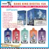 Original BANG KING digital 15000 Bobina de malla E-líquido 25 ml Recargable Tipo-C Indicador de potencia Indicador de aceite crazvapes Bang