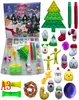 24 Days Christmas Toy Advent Calender Set December Push Bubble 24st/Set Silicone Stress Reliever Sensory Toys till Sea LLA9971017888