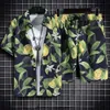 Conjunto de playa hawaiano para hombre y mujer, camisa de manga corta estampada personalizada, pantalones cortos de vacaciones de ocio junto al mar, hombre Floral