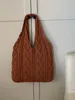 Designer Handtassen Zomer Nieuwe vintage handgeweven strandzakken wollen gebreide holle uit meerdere kleuren Tote Tassen Zig Zag Patroon Handtas Handtas Damesmode TOEDE BOUWEN TAG MILM