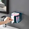 Tissue Boxes Napkins Punch-free Toilet Paper Holder Bathroom Kitchen Tissue Box Wall-mounted Self-adhesive Storage Box Bathroom Accessories