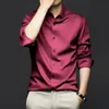 6XL Large High Quality Formal Dress Autumn and Winter Mens Long Sleeve Pure White Shirt Non iron Business Casual Ice Silk 240314