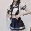 Bras setleri 4xl artı beden porno kadınlar seksi okul kız kostümleri cosplay babydoll iç çamaşırı askıya alma öğrencisi üniforma japon rolü oyun