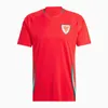 2024 País de Gales Camisas de futebol Homens Kit Kids Bale James Moore Boys Sets 24 25 Maillot de Foot Crianças Ramsey Wilson Johnson Uniformes Home Red Away Amarelo Camisa de Futebol 2023