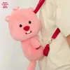 Zaini di peluche Borsa di peluche Loopy Bambola carina Zaino di peluche morbido Cartone animato Borsa di stoccaggio Kawaii di grande capacità Zaino Loopy per bambini Ragazze RegaliL2403