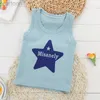 T-shirts Summer Kids Tops Clothes Tank Sleeveless Breathable Cotton Children T-shirt Vest Top Clothing Outfit Cartoon Boys Girls 0-7Years ldd240314