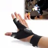Fingerlose Handschuhe Design Männer Frauen Nacht Angelhandschuh Mit LED-Licht Rettungsgeräte Outdoor Gear238B