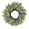 Decorative Flowers Spring Grass Wreath Hanging Elegant Wedding Party Floral For Holiday Wall Living Room Indoor Patio