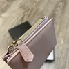 Kort plånbokskorthållare handväska kvinna herr plånböcker handväska designer mynt pursar blixtlåsspåse äkta kohud läder fyrkantiga kopplingspåsar topp