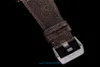 2024 BRS Factory Men's Watch tamanho 46mmx7.5mm 2824 Caixa de bronze mecânica de corda automática Caixa de bronze Titanium tampa de couro