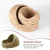 Burar Rabbit Nest Toy Bunny Houses Dwarf Hamster Syrian Cage Ferrets Cages Straw Pet Cave Hideout Hut