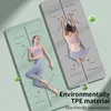 Yoga Mat Non Slip Eco Friendly Fitness -övning med att bära strappromattor för Womenworkout Home Pilates 240307