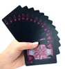 Wholenew Quality Plastic PVC Poker Waterproof Black Playing Cards Creative Gift Dura Poker Playing Cards7802738