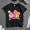 T-shirts Dessin animé Anime Figures Star Kirby Impression Filles Vêtements À Manches Courtes Kawaii Mignon Été Adulte Enfants Top T-shirt Pull ldd240314