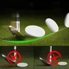 Golf Swing Trainer Bolas de práctica de luz plana Ayudas de entrenamiento para interiores y exteriores para palos de hierro Drop 240228