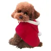 小さな犬のコスチュームのためのクリスマスペットの服秋の冬コスプレコートジャケットファンシーフリース子犬パーカー子猫アパレル240228