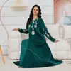 Ethnische Kleidung Frauen Abaya 2024 Eid Ramadan Muslimische Mode Hijab Robe Nahen Osten Stickerei Abend Party Kleid Jilbab Vestido Islam