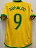 1970 1978 1998 retro Brasil PELE camisas de futebol 2002 Carlos Romario Ronaldo Ronaldinho camisas 2004 1994 Brasil 2006 RIVALDO ADRIANO KAKA 1988 2000 ZICO