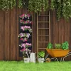 Torby 100*30cm pionowa sadzarka ogrodowa sadzenia ścienne sadzenie kwiatowa torba do uprawy 7 kieszeni na życie w ogrodzie w ogrodzie do domu D30