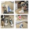 Designer Flat Trainer New Emed Sneaker Casual Shoes Denim Leather White Green Red Blue Fashion Platform Mens Low Trainers Siz 85 S