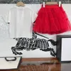 Nouvelle robe de princesse pour filles, survêtements avec lettres de diamant colorées, vêtements pour bébés, taille 110-160 CM, t-shirt et jupe en dentelle pour enfants, 24 mars