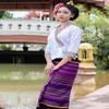 Ethnic Clothing Waitress Dai Women's Top Skirt Set Chinese Style Unique Work Tourismpography Holiday