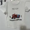 Barn t-shirts shorts ärm tshirts liten björn bokstav tryckt designer t skjortor polos pojkar flickor baby casual rl lyxys kläder laurens barn kläder toppar tees 90-150