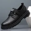 Mens Oxfords Breattable Leather Flats Formell British Style Dress Shoes Fashion Luxury Casual Low Top Sneakers 240312