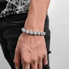 Smycken 10mm Love Zircon Rock Sugar Trendy Brand Personlig full diamanthiphopmens armbandstillbehör