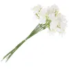 Flores decorativas 10 pçs decoração de plantas artificiais decorações de casamento falso vegetação plantas hastes falso spray picaretas plástico