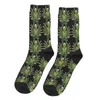 Men's Socks Buddha Alien Doing Yoga Funny Retro Street Style Novelty Crew Sock Gift Pattern Printed