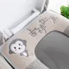 Coverses de toilettes Mat à toile Set Salle de bain Universal 2PCS / Set Cushion + Couvercle Couvre chaude Soft Washable Closestool Case Winter Pad Bidet Mats