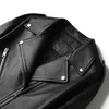 Skórzana skóra oryginalna kurtka Top Warstwa Lambskin Krótki styl American Street Black Motorcycle dla kobiet